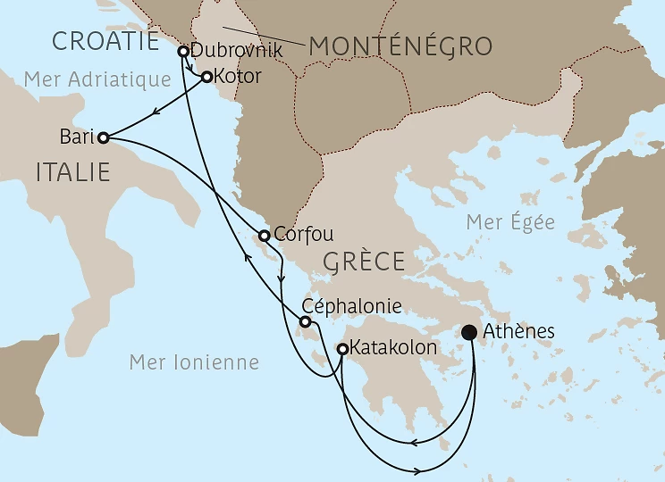 Carte Paradisiaques Grèce, Italie & Croatie
