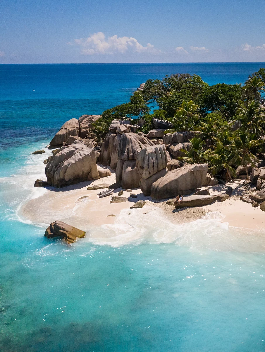 Plage, Raffles Seychelles, Praslin, Seychelles