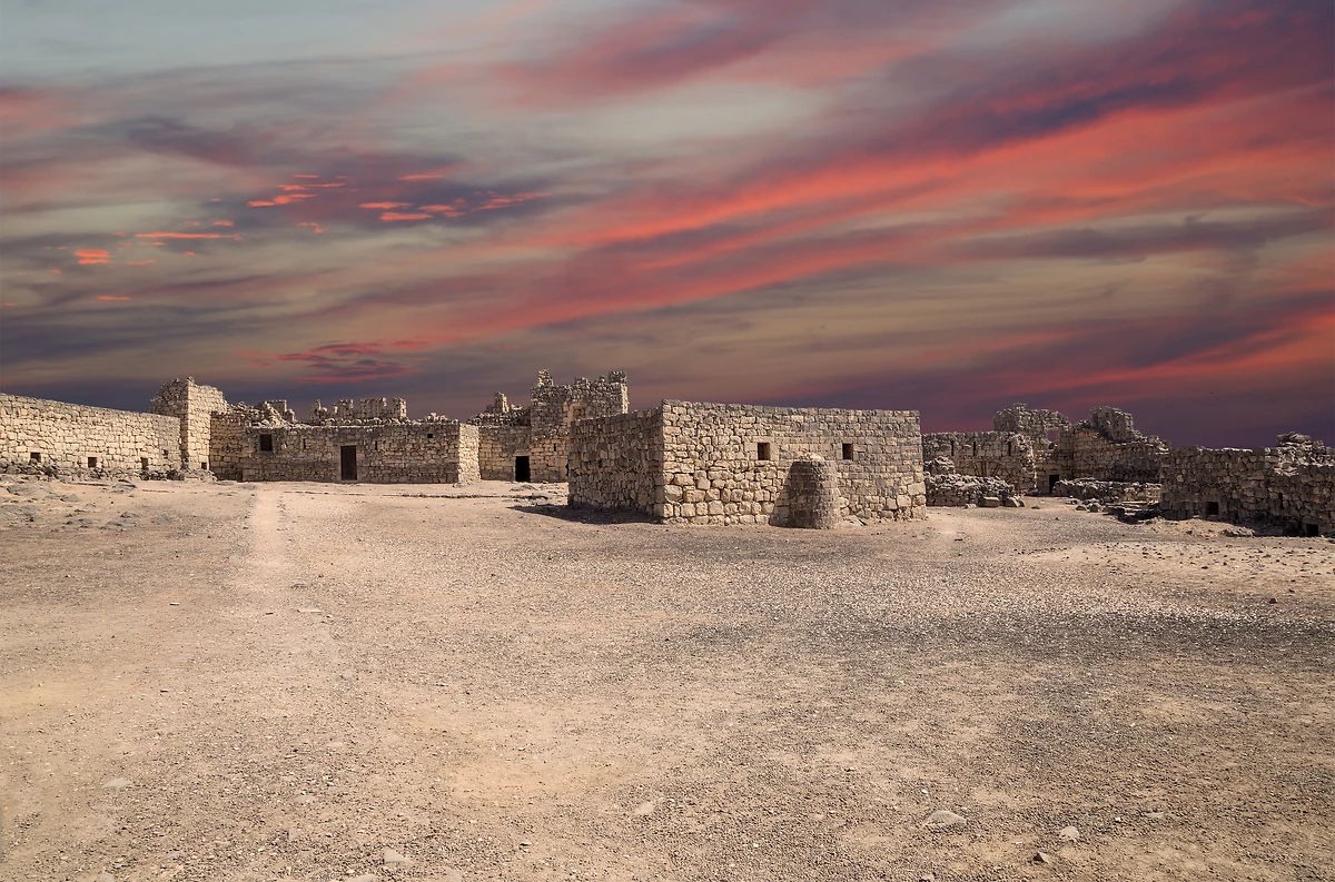 Ruines du château d'Azraq, Amman, Jordanie