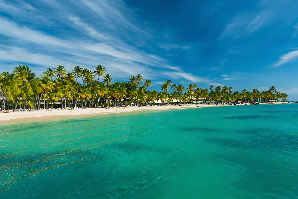 Plage de la Caravelle à Sainte Anne, Guadeloupe, Caraïbes