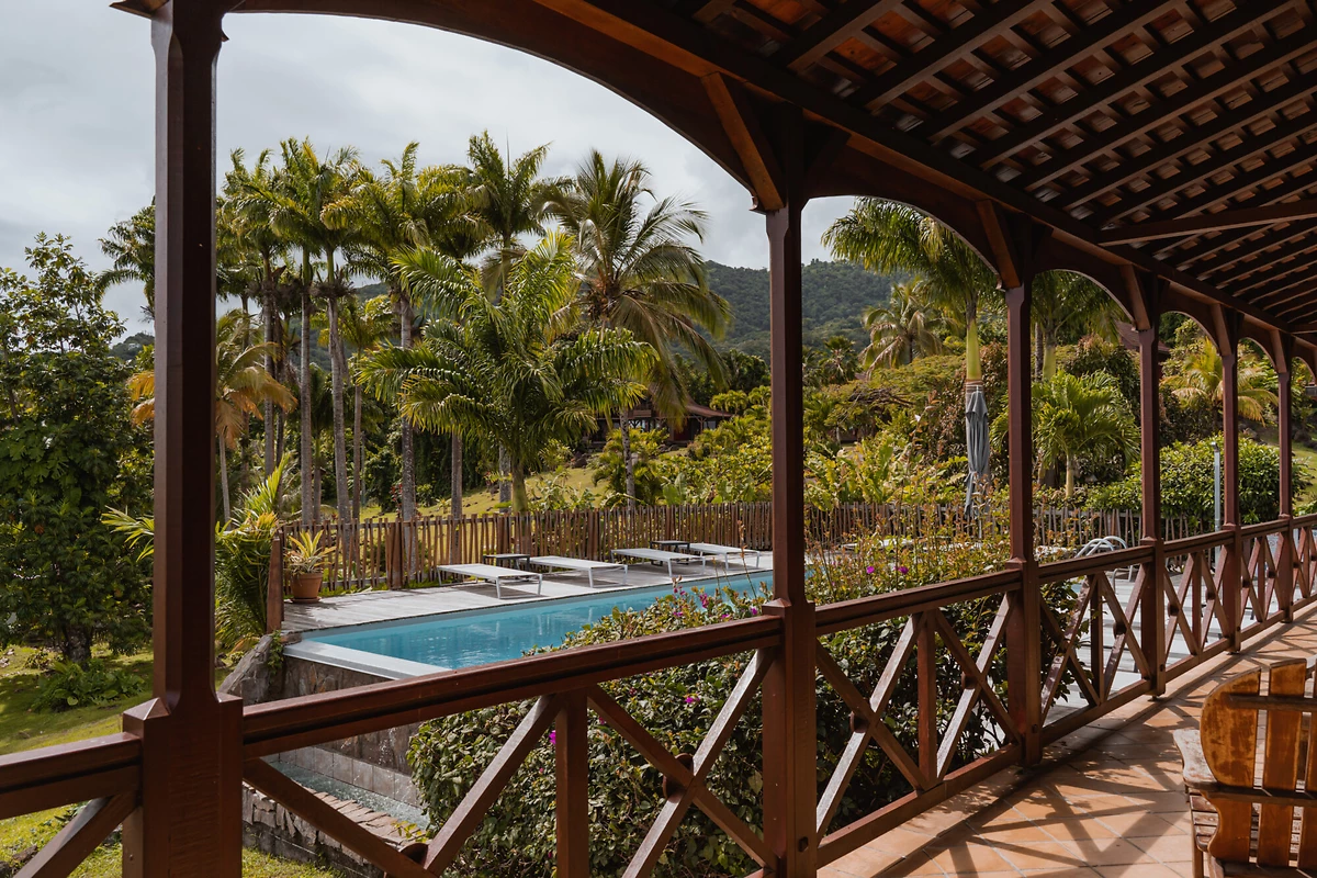 Piscine, Hôtel Le jardin Malanga, Trois Rivières, Guadeloupe