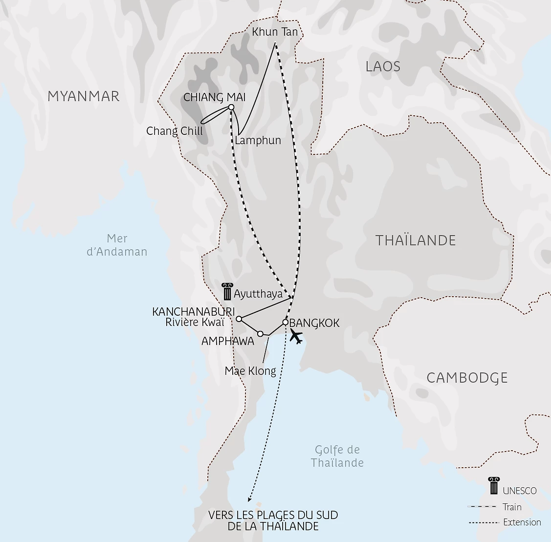 Carte Immersion en Thaïlande authentique