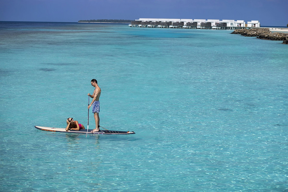Stand up paddle, Niva Dhigali Maldives, Atoll de Raa, Maldives