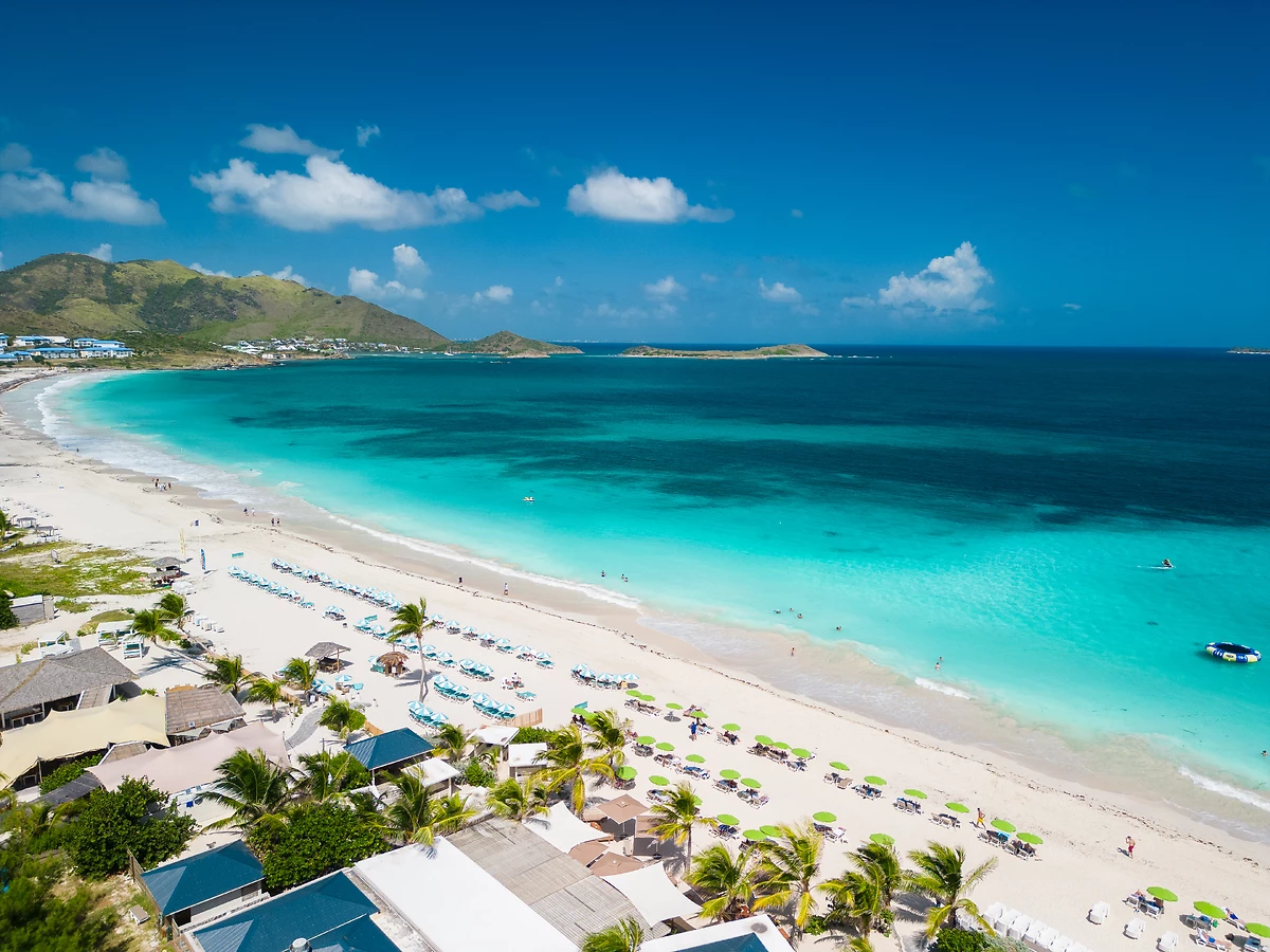 Vue sur la plage Orient Bay