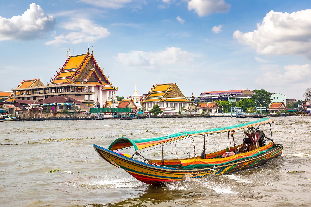Bateau, Rivière Chao Phraya, Bangkok, Thaïlande
