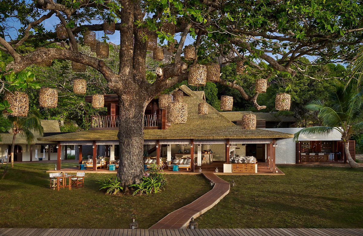 Entrée du Island Cafe, Six Senses Zil Pasyon, Seychelles