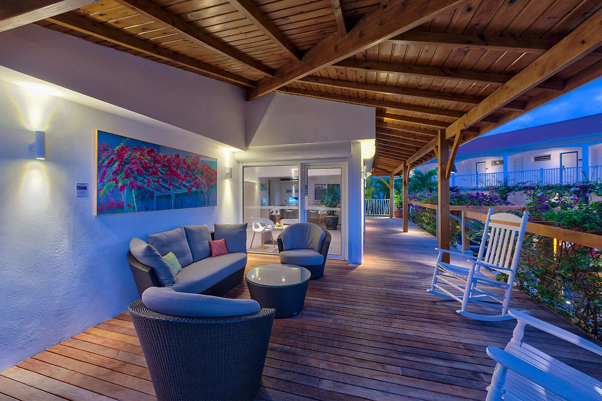 Terrasse de la réception, Grand Case Beach Club, Saint-Martin