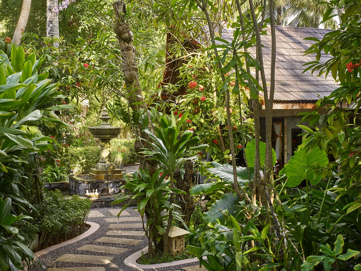 Jardin du spa de l'hôtel, Villa Park, Sun Island