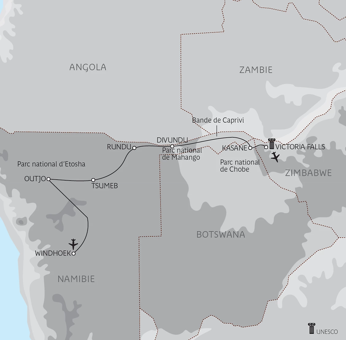 Carte Sensations en terre australe