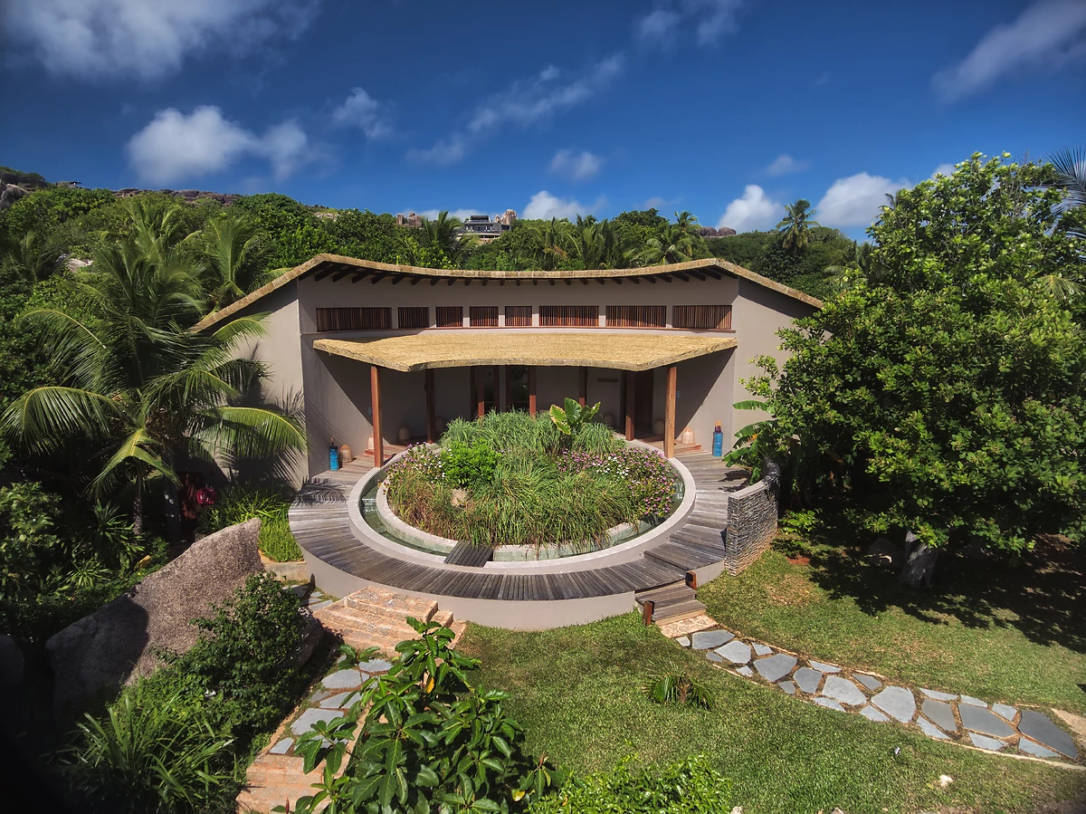 Entré du Six Senses Spa, Six Senses Zil Pasyon, Seychelles