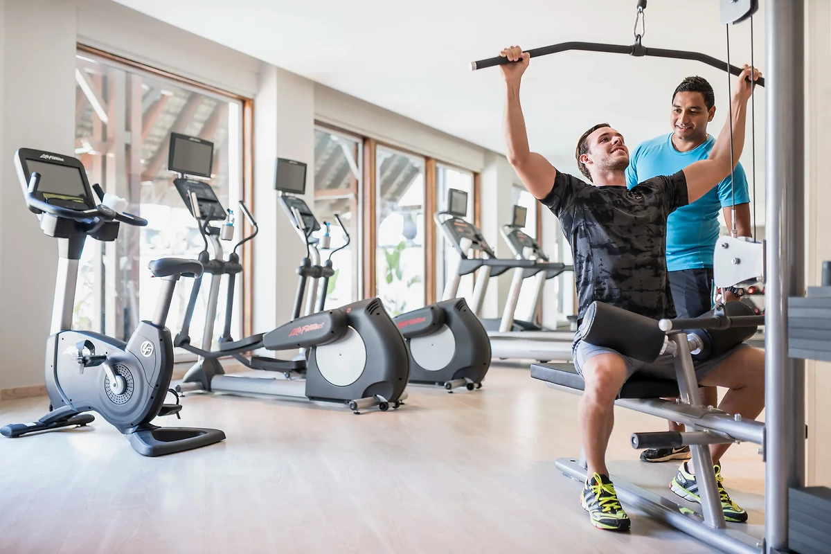 Salle de sport, Shangri-La Le Touessrok, Mauritius, île Maurice
