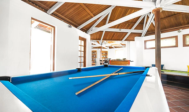 Table de billard, Langley Resort Fort Royal, Guadeloupe