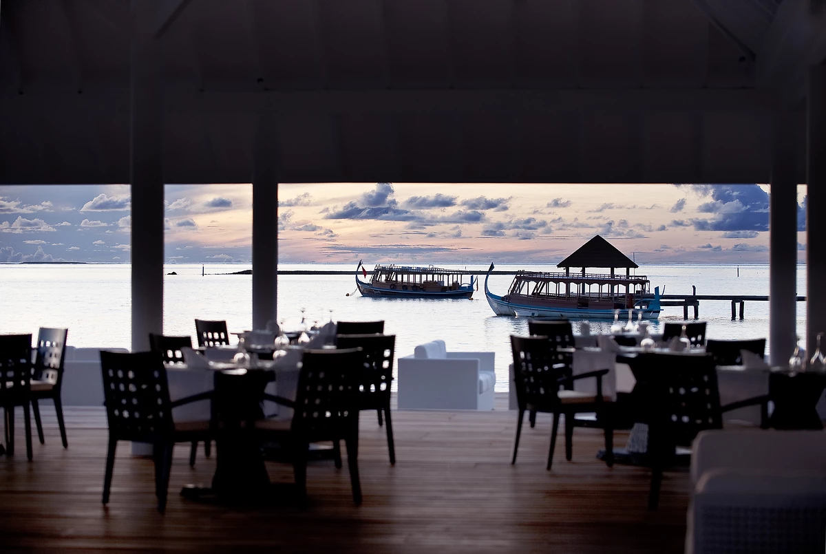 Un des restaurants de l'hôtel, Diamonds Thudufushi