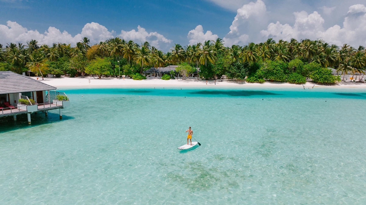 Activité de paddle, Villa Park, Sun Island