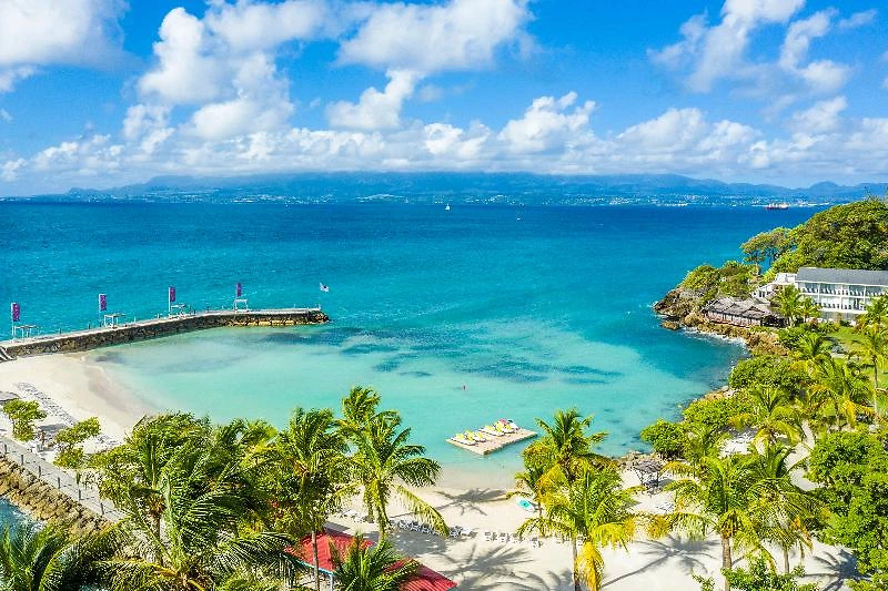 Vue aérienne, La Créole Beach Hôtel & Spa, Gosier, Guadeloupe