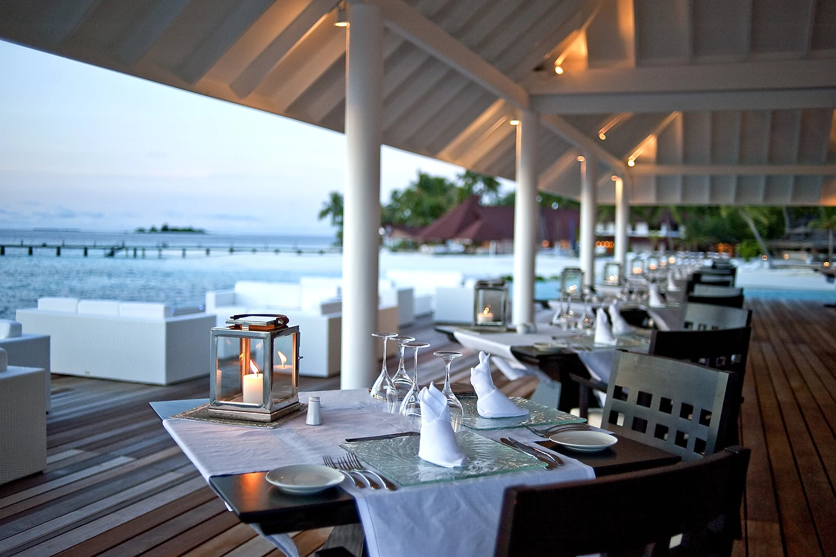 Un des restaurants de l'hôtel, Diamonds Thudufushi