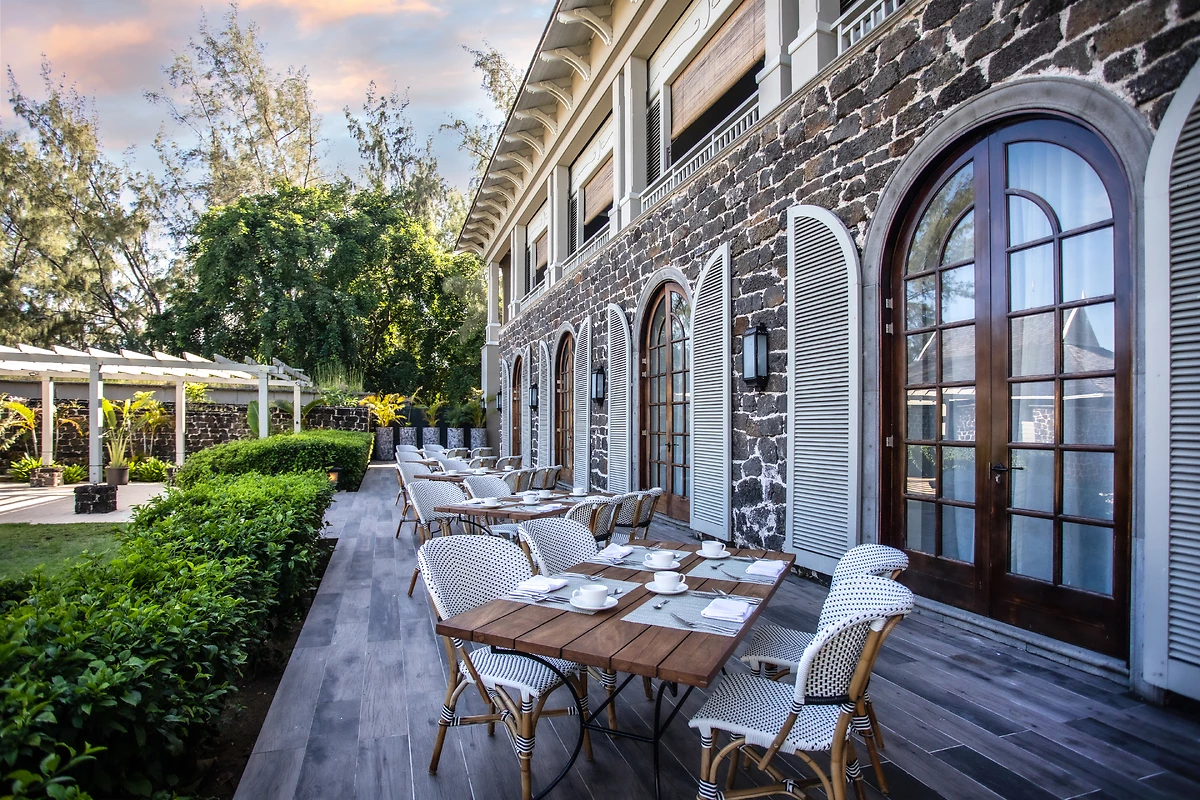 Terrasse du restaurant "Simply India", The St. Regis Le Morne Resort, Mauritius