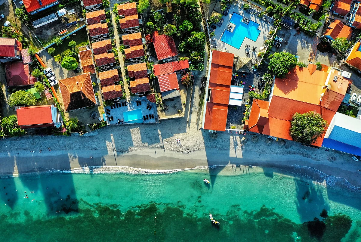 Vue aérienne, Hôtel Bambou, Martinique