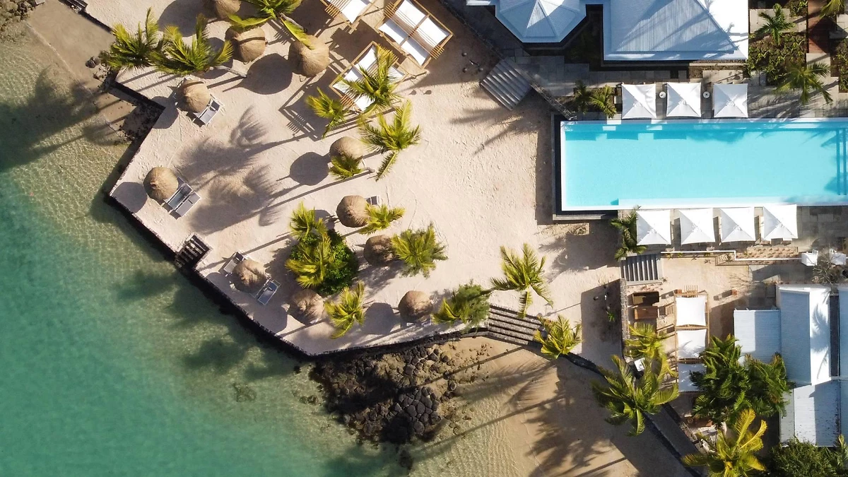 Vue aérienne de la piscine, Veranda Grand Baie, Maurice