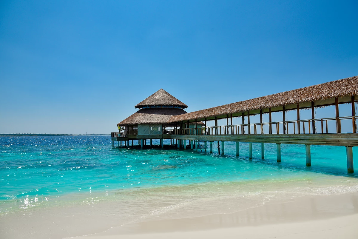 Dhiyavaru Bar & Restaurant, Reethi Faru Resort, Atoll de Raa, Maldives