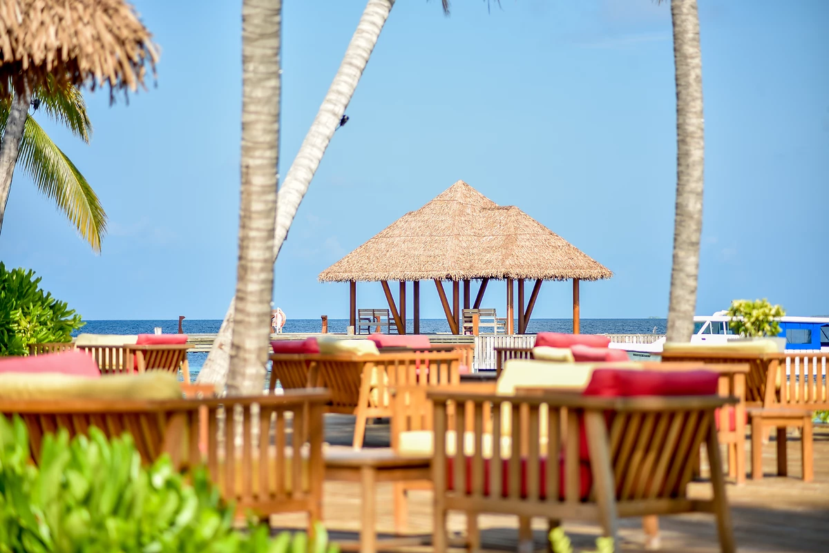 Haruge Bar, Reethi Faru Resort, Atoll de Raa, Maldives