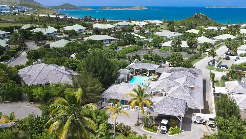 Vue aérienne, La Plantation, Saint-Martin