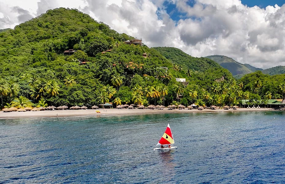 Sports nautiques, Anse Chastanet, Sainte-Lucie, Antilles