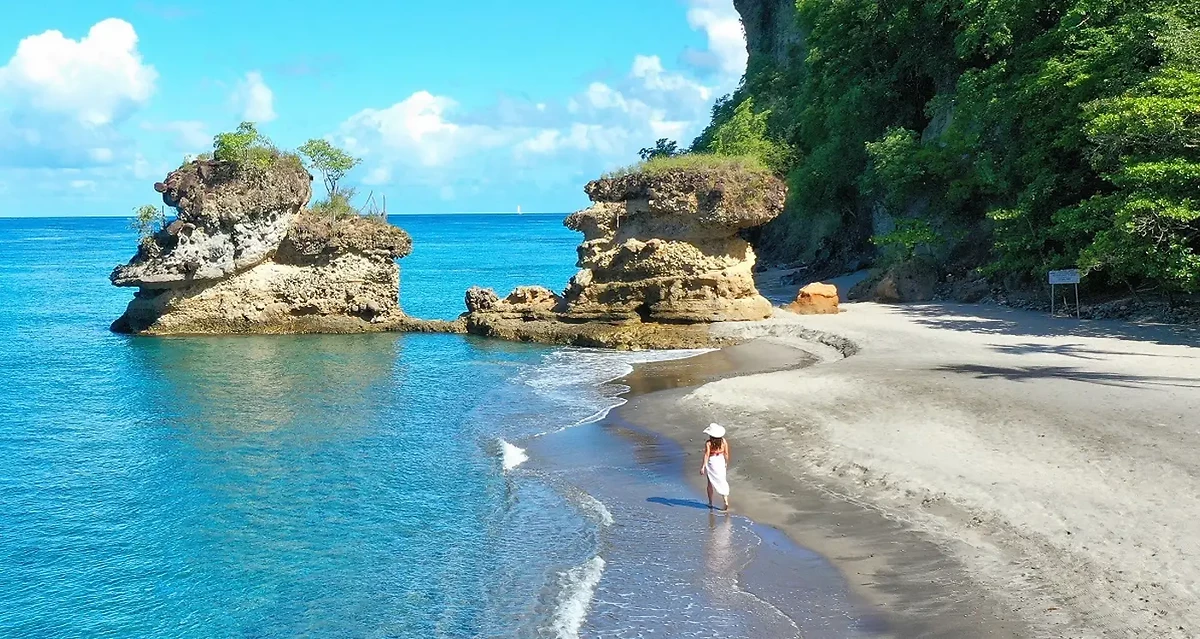 Plage, Anse Chastanet, Sainte-Lucie, Antilles