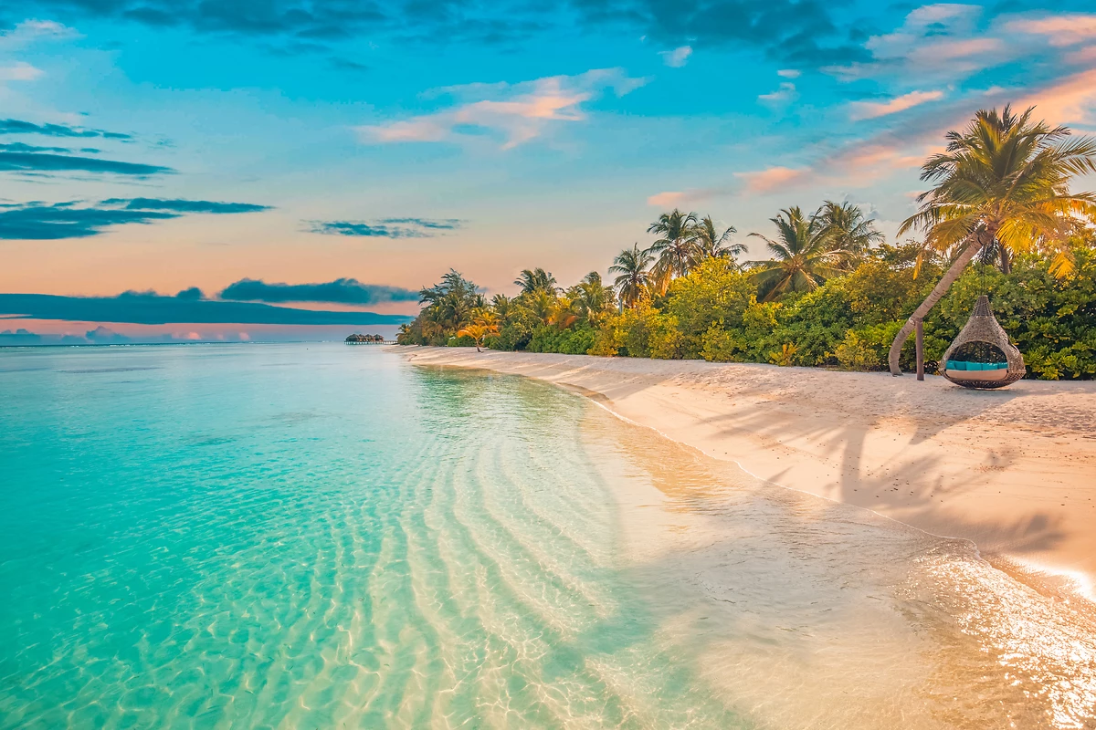 Paysage tropical insulaire, Maldives
