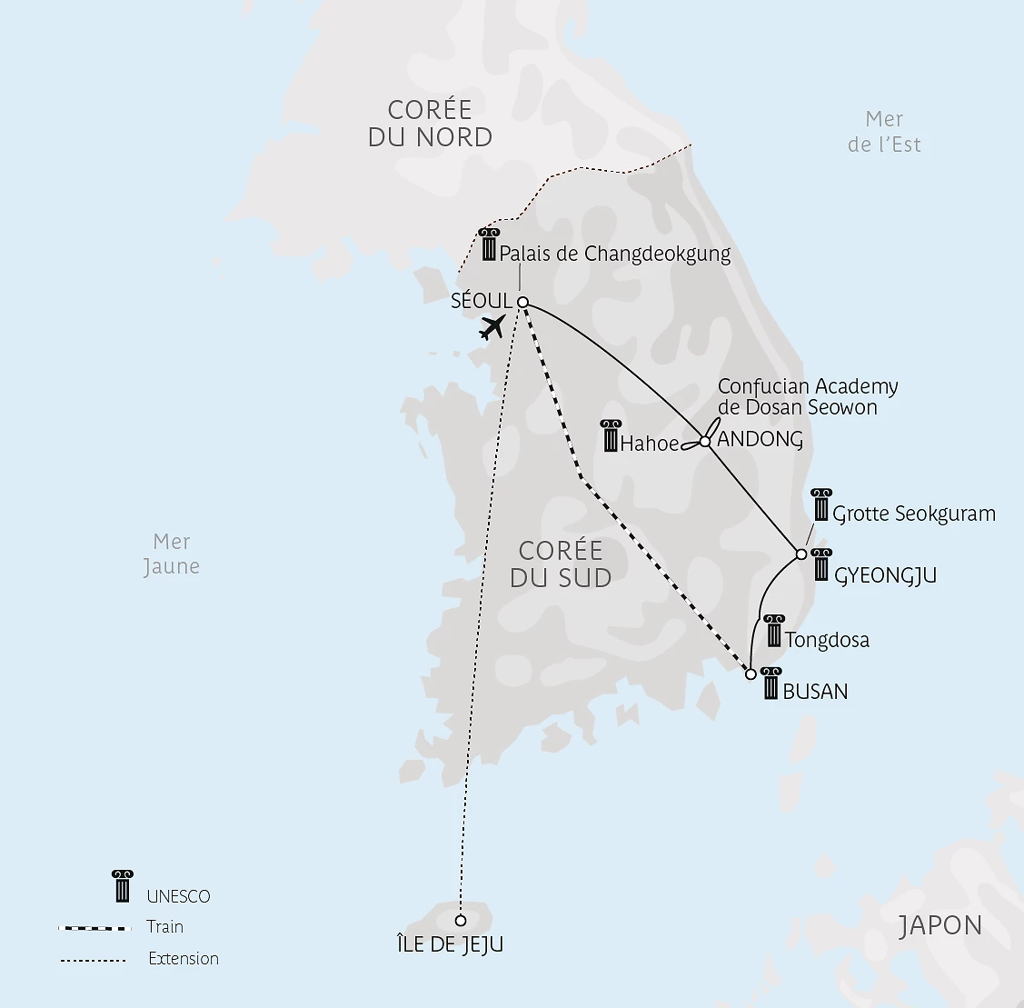 Carte Au pays du matin calme en privé