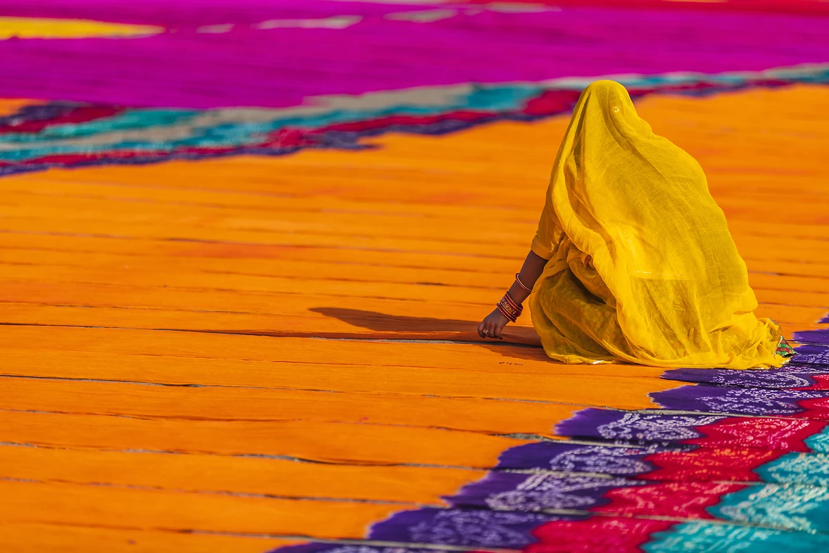 Inde : Indigo & safran