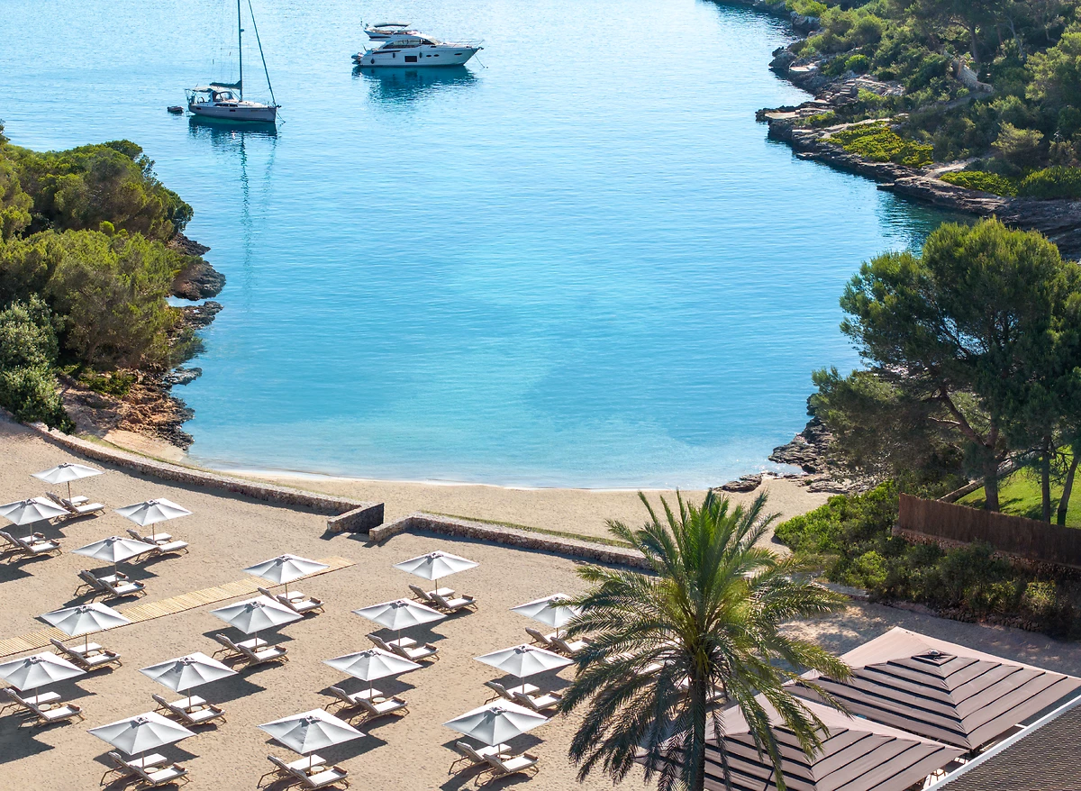 Plage de l'hôtel, hôtel Ikos Porto Petro