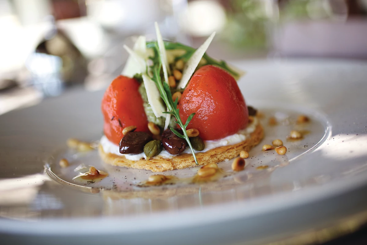 Plat servis au restaurant L'Archipel, Constance Prince Maurice