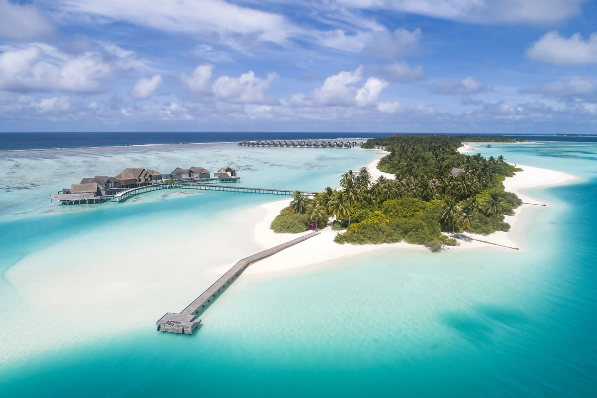 Vue aérienne de l'île, Niyama Private Islands Maldives