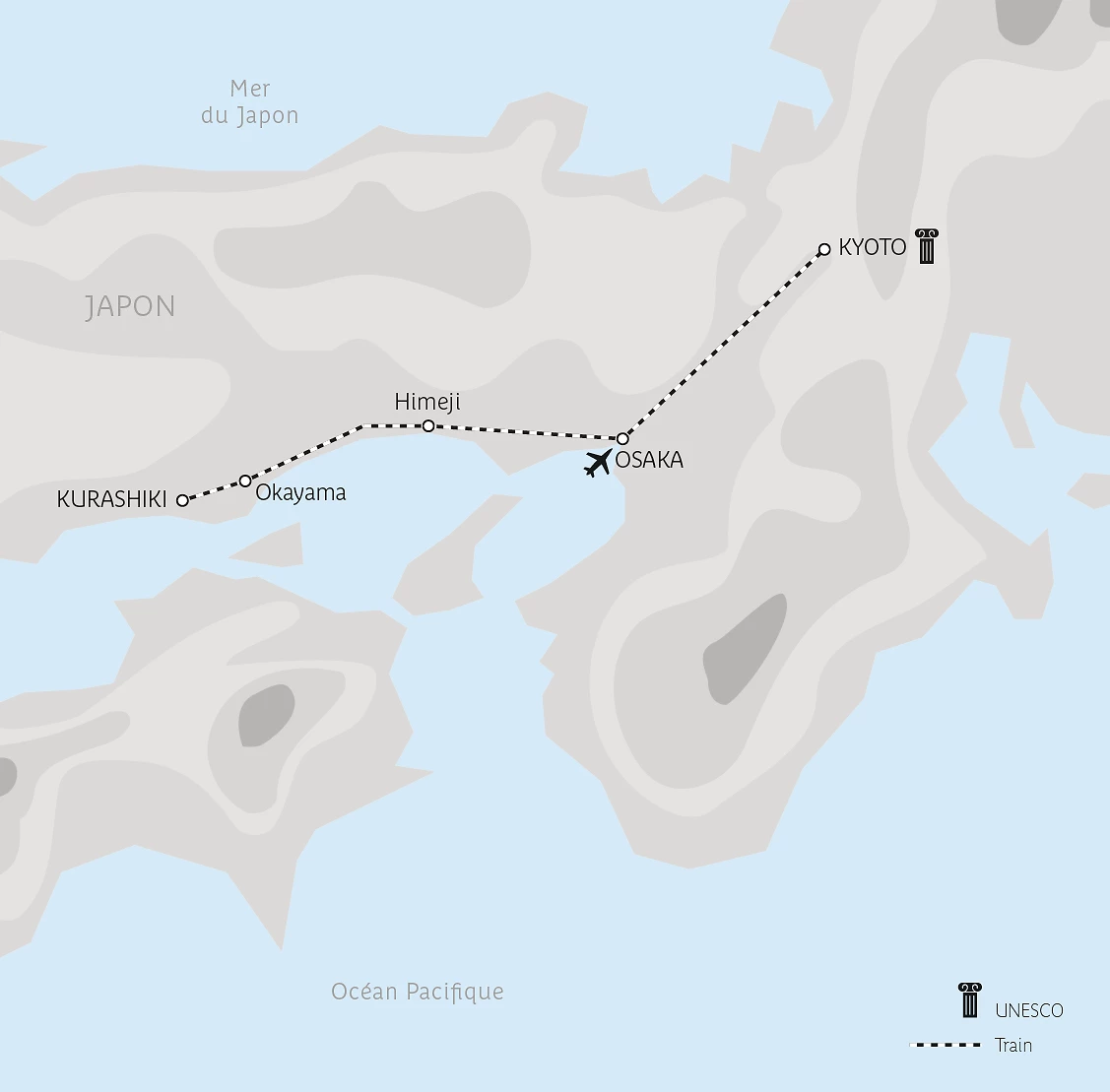 Carte Châteaux et jardins du Japon éternel