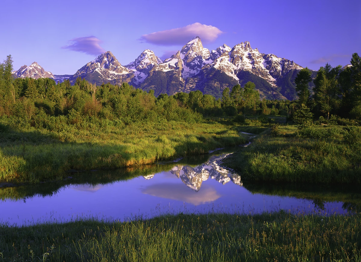 L’aube au parc national de Grand Teton
