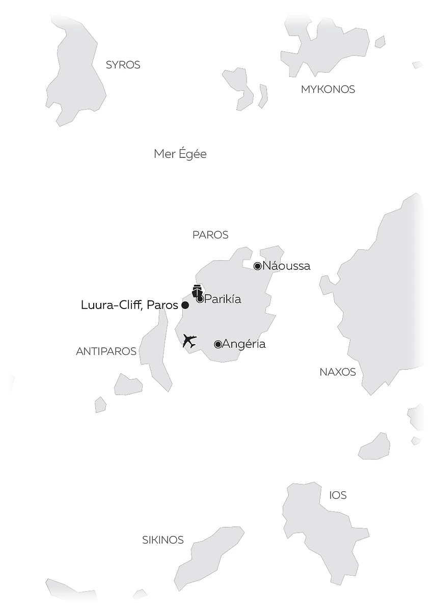Carte Luura-Cliff, Paros