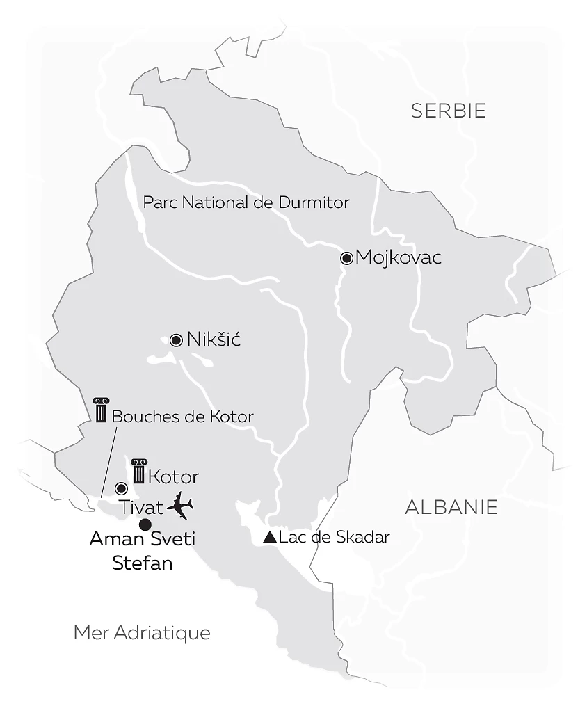 Carte Aman Sveti Stefan