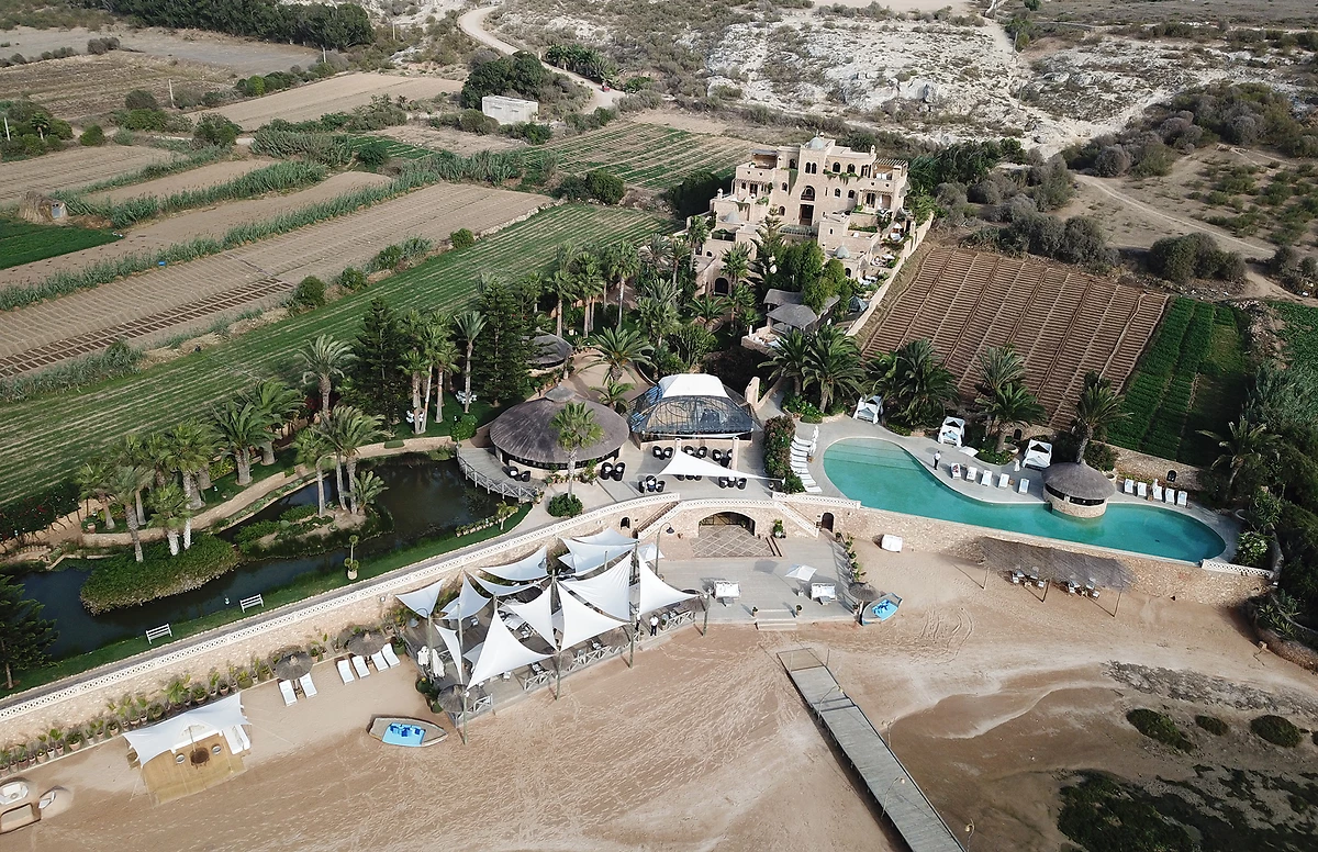 Vue aérienne, La Sultana Oualidia