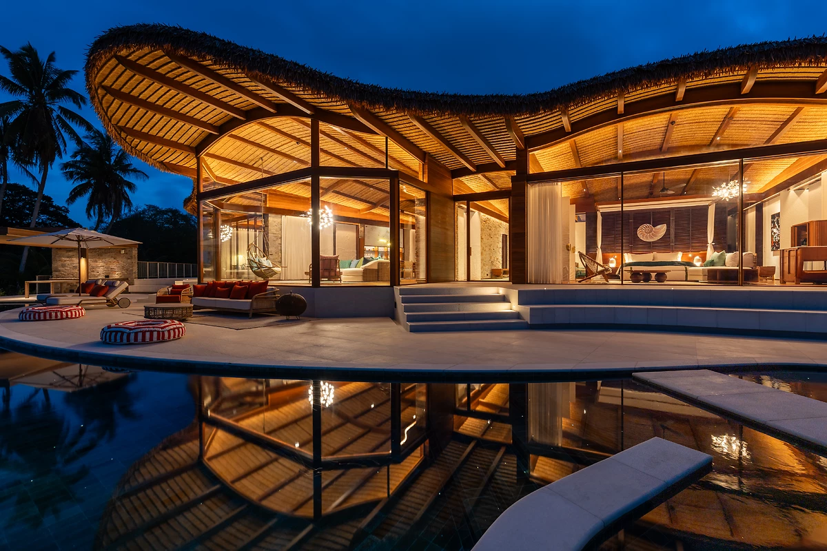 Villa de nuit, Fregate Island, Île de Frégate, Seychelles
