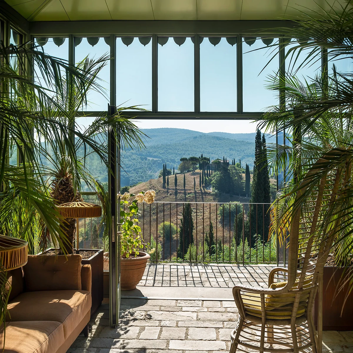 Vue jardin, Reschio Estate