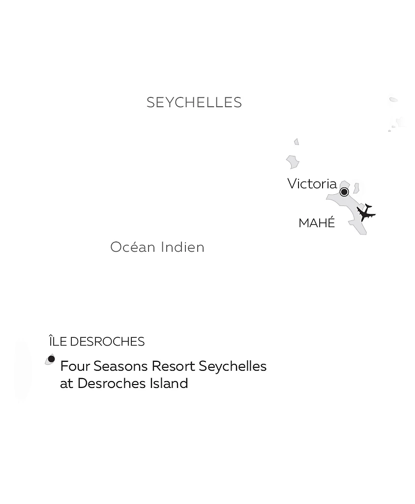 Carte Four Seasons Resort Seychelles at Desroches Island