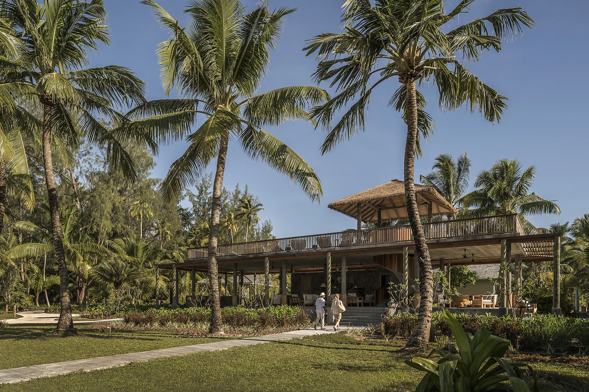 Entrée de l'hôtel, Four Seasons Resort Seychelles at Desroches Island, Seychelles