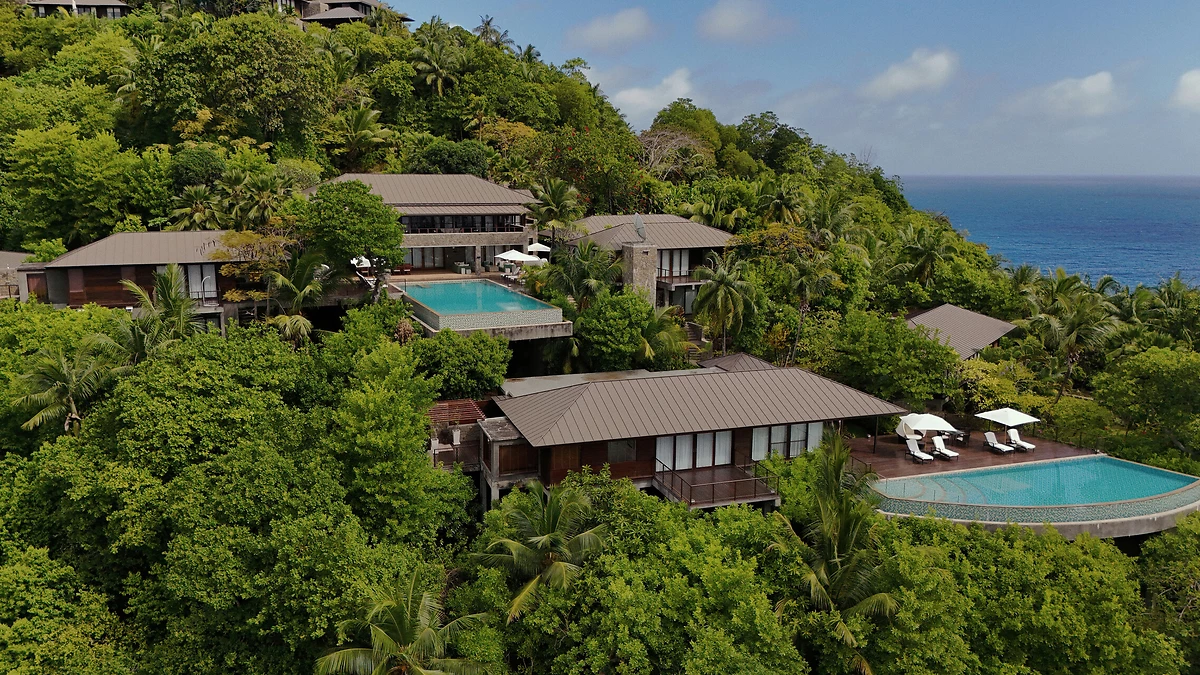 Résidences de l'hôtel, Four Seasons Resort Seychelles at Desroches Island, Seychelles