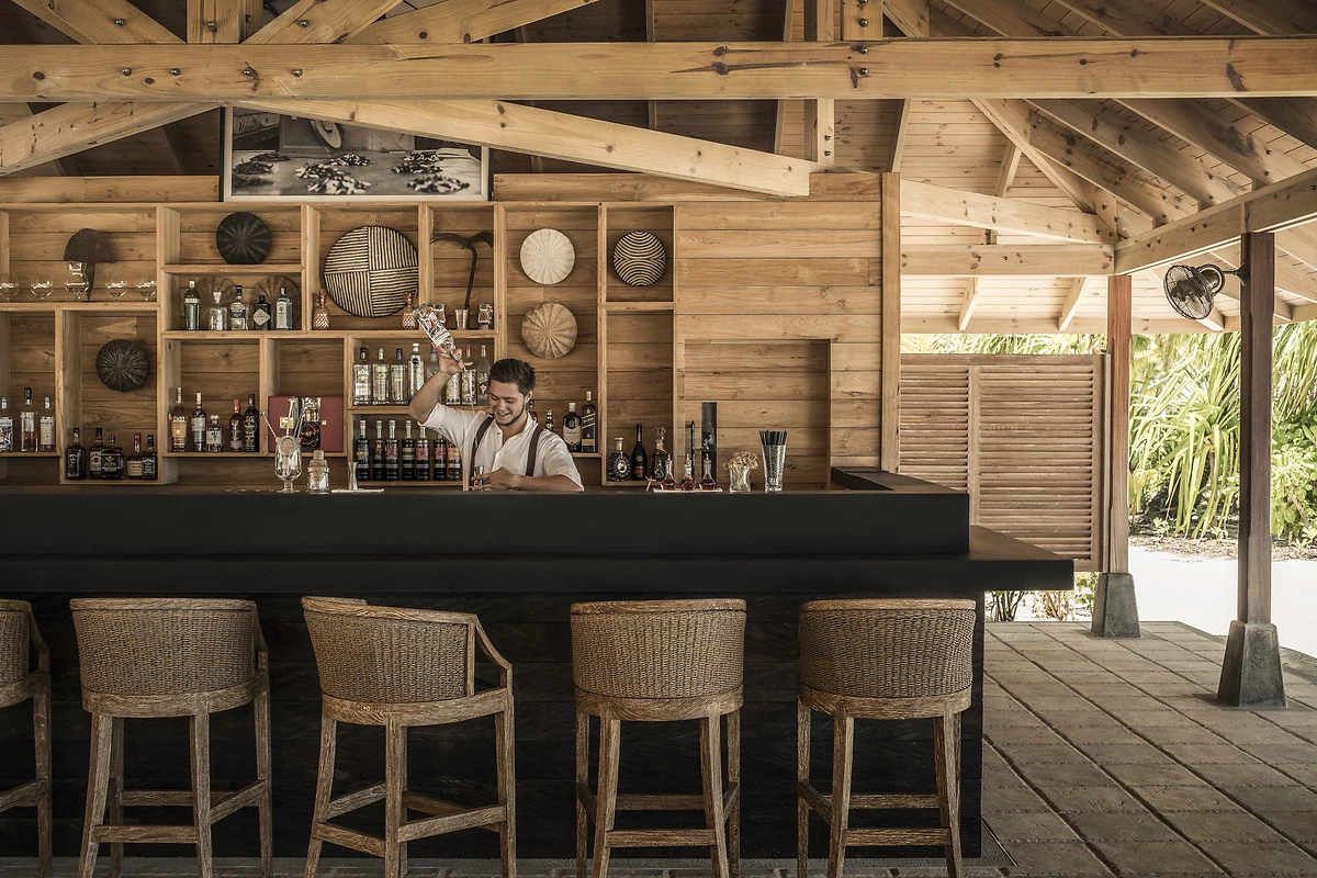 Beach Bar, Four Seasons Resort Seychelles at Desroches Island, Seychelles
