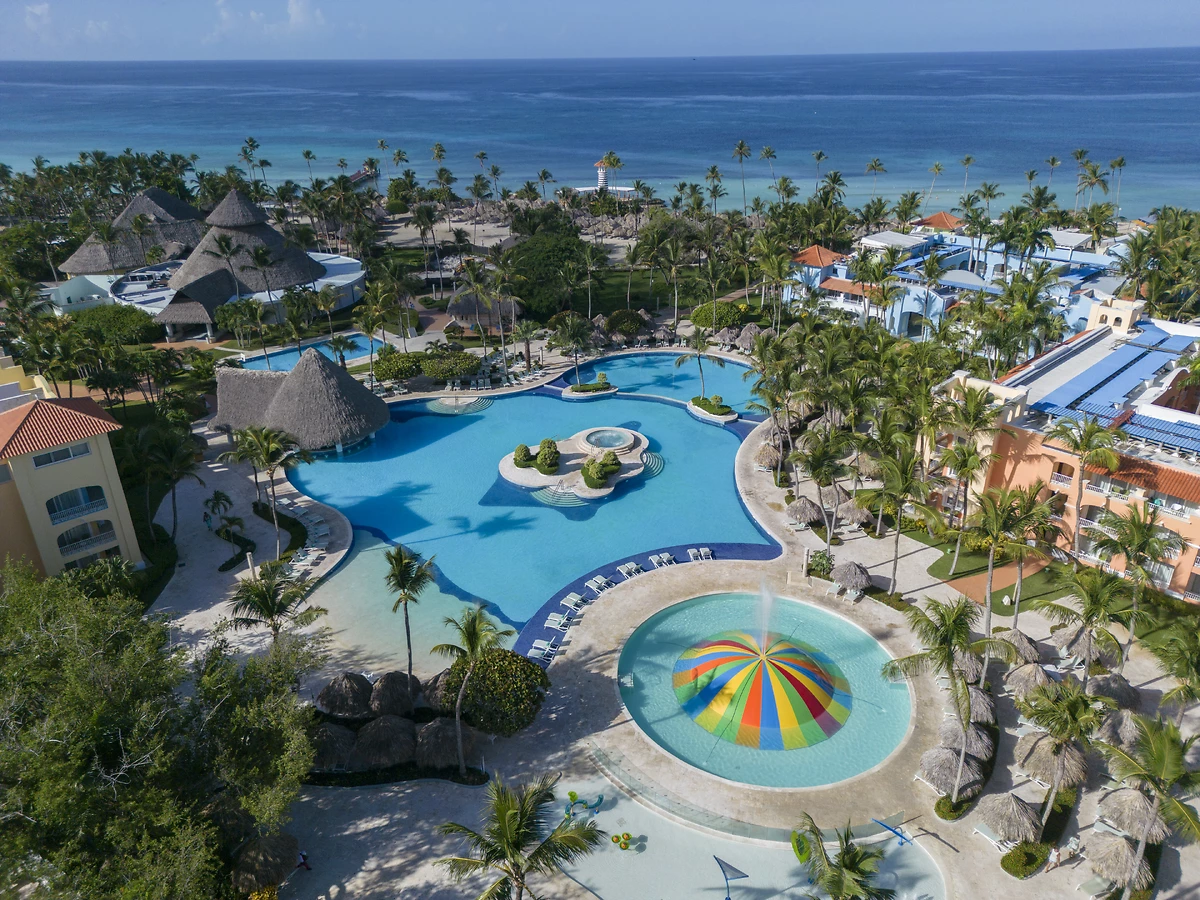 Vue aérienne de la piscine, Iberostar Selection Hacienda Dominicus